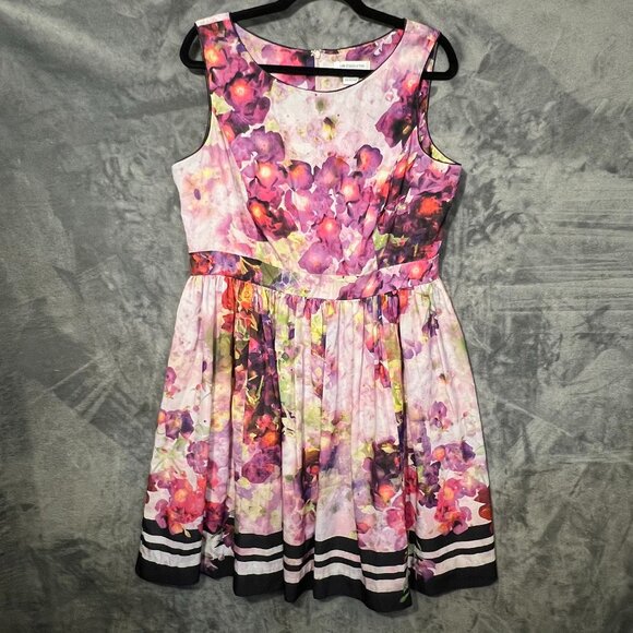 Liz Claiborne Dresses & Skirts - Women's Size 16 Liz Claiborne Floral Floral Fit-and-Flare A-Line Dress